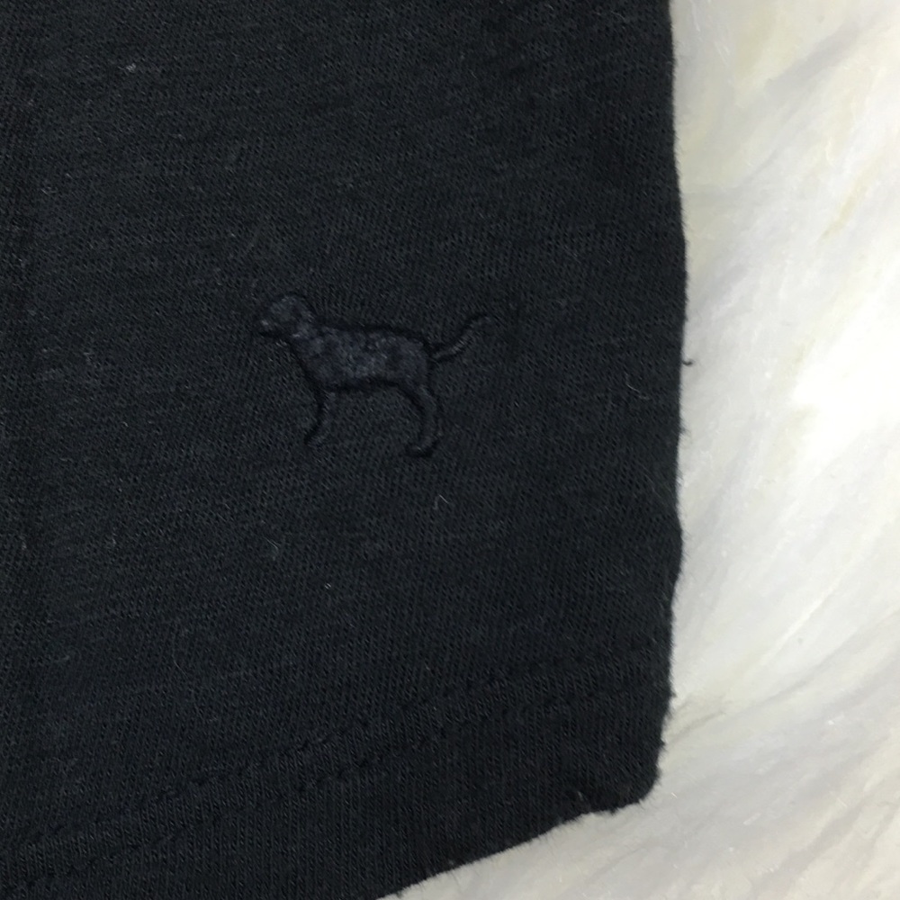 PINK Victoria’s Secret Long Sleeve T Shirt M Black - Picture 5 of 5